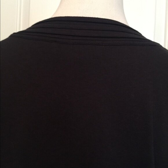 SEE BY CHLOE DRESS BLACK JERSEY KNIT SHIFT ITALY 46 US 10 - Picture 6 of 8